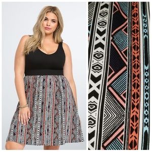 TORRID Tribal Ikat Multi Print Sundress Size 3